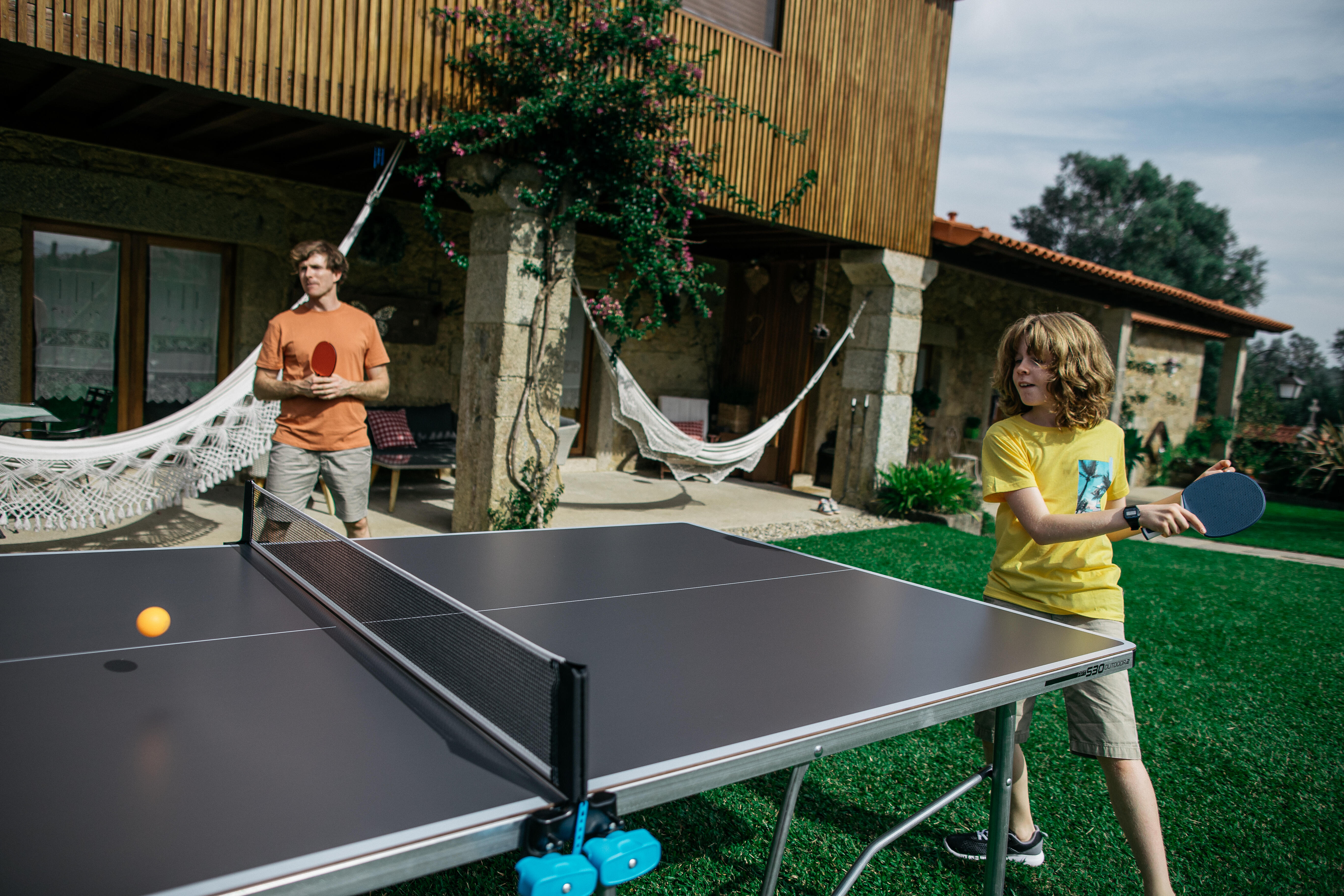 Mesa de ping pong gris para exterior PPT530.2